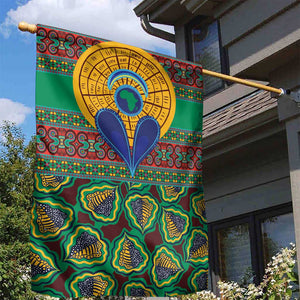 Afro Pattern Traditional Kanga Style Garden Flag