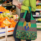 Afro Pattern Traditional Kanga Style Grocery Bag