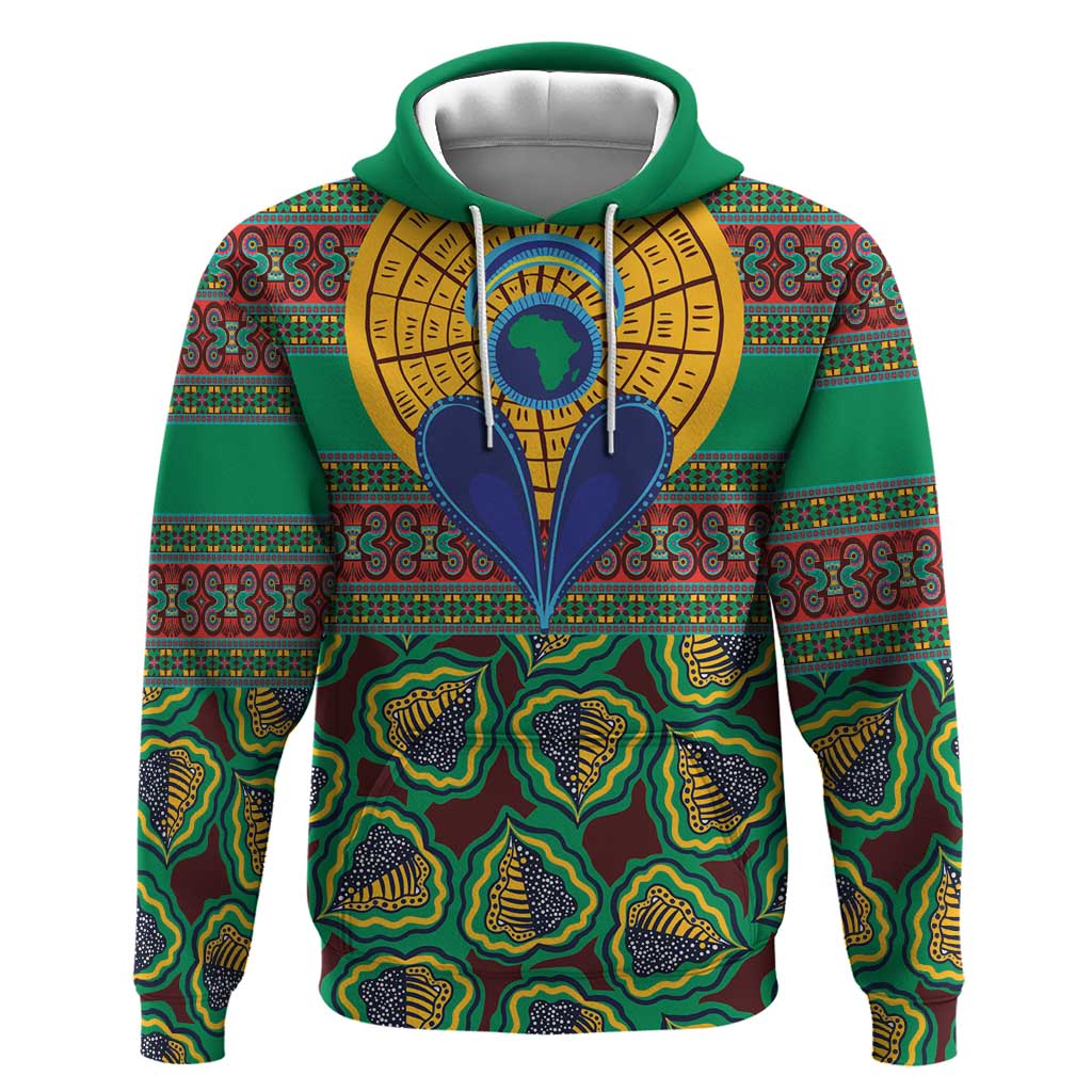 Afro Pattern Traditional Kanga Style Hoodie