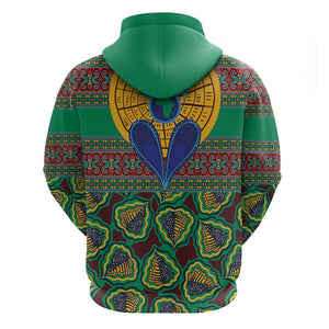 Afro Pattern Traditional Kanga Style Hoodie