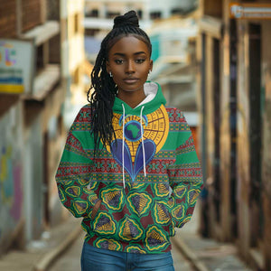 Afro Pattern Traditional Kanga Style Hoodie