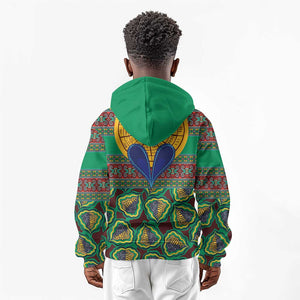 Afro Pattern Traditional Kanga Style Kid Hoodie