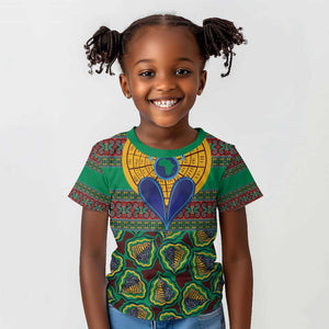 Afro Pattern Traditional Kanga Style Kid T shirt