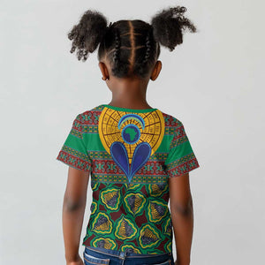 Afro Pattern Traditional Kanga Style Kid T shirt