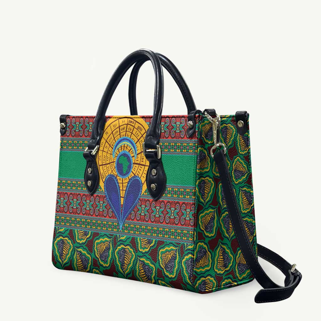 African Pattern Traditional Kanga Style Leather Bag