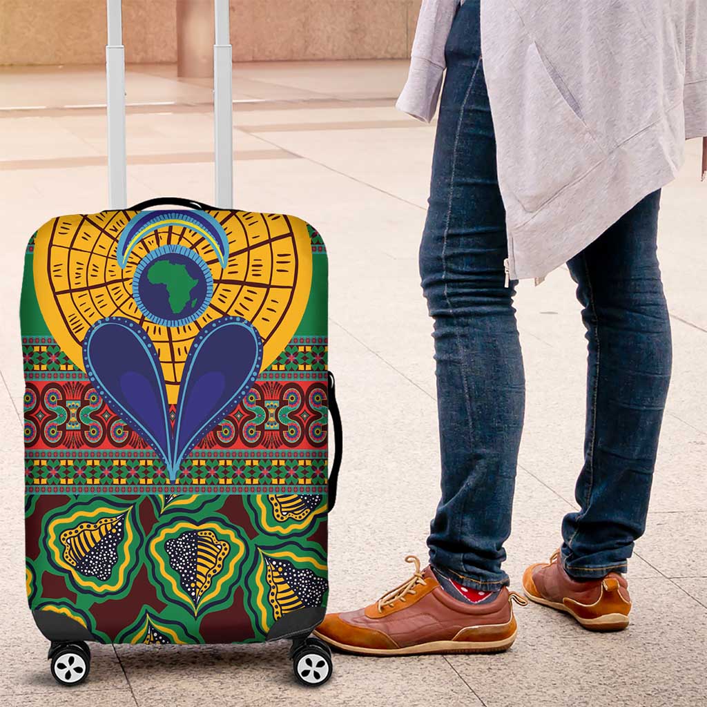 Afro Pattern Traditional Kanga Style Luggage Cover