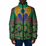 African Pattern Traditional Kanga Style Padded Jacket
