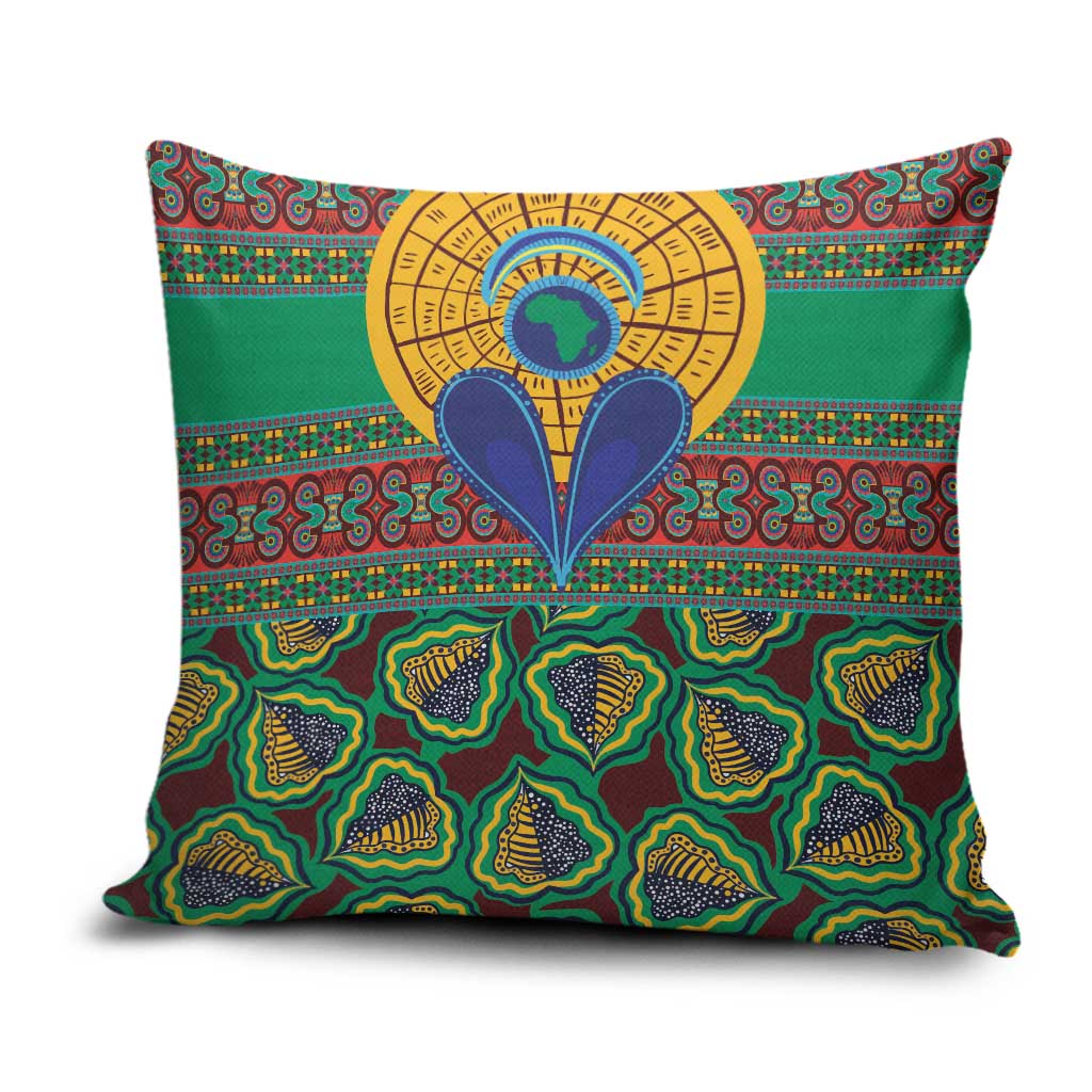 African Pattern Traditional Kanga Style Pillow Cover