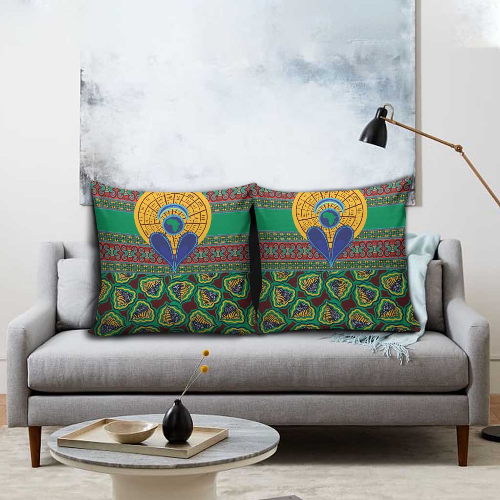 African Pattern Traditional Kanga Style Pillow Cover