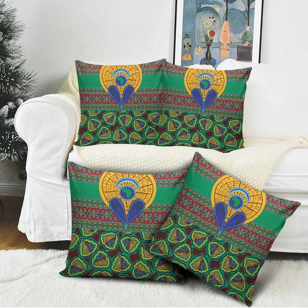 African Pattern Traditional Kanga Style Pillow Cover