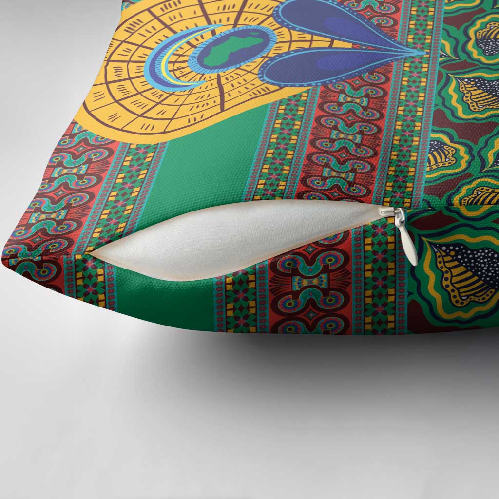 African Pattern Traditional Kanga Style Pillow Cover