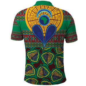 Afro Pattern Traditional Kanga Style Polo Shirt