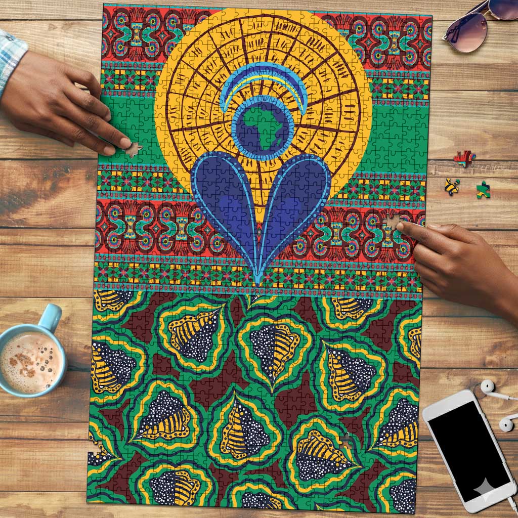 African Pattern Traditional Kanga Style Puzzle