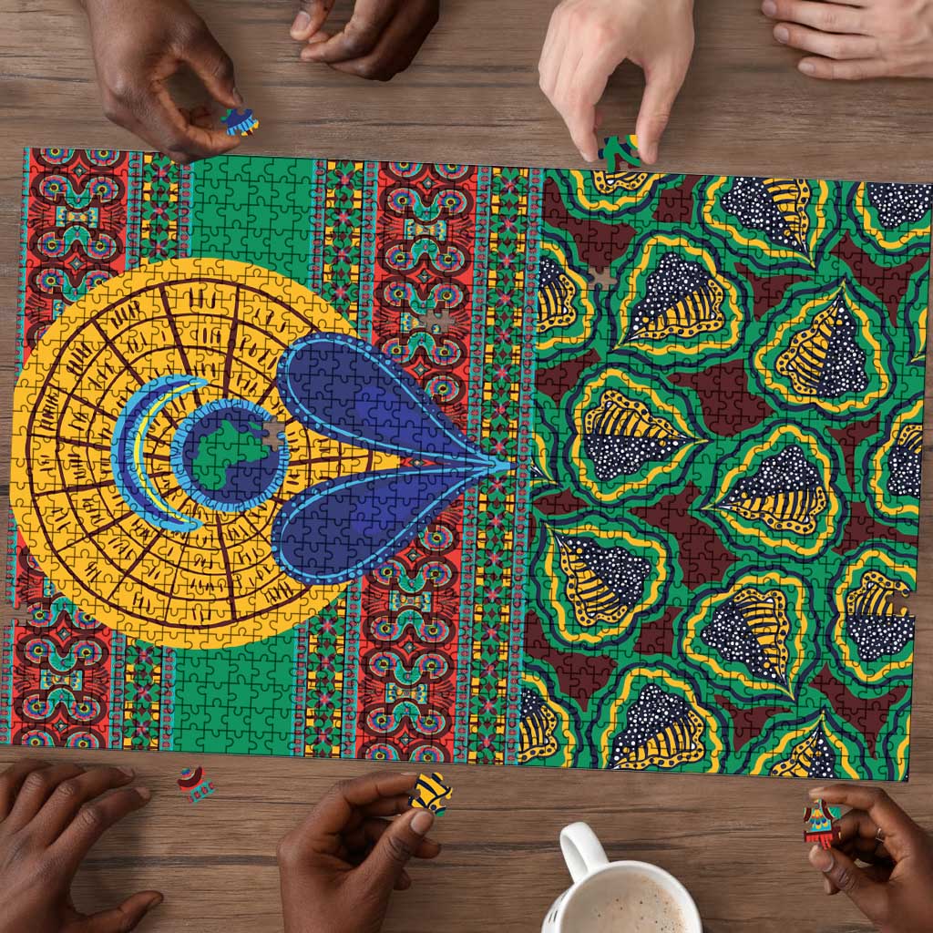 African Pattern Traditional Kanga Style Puzzle
