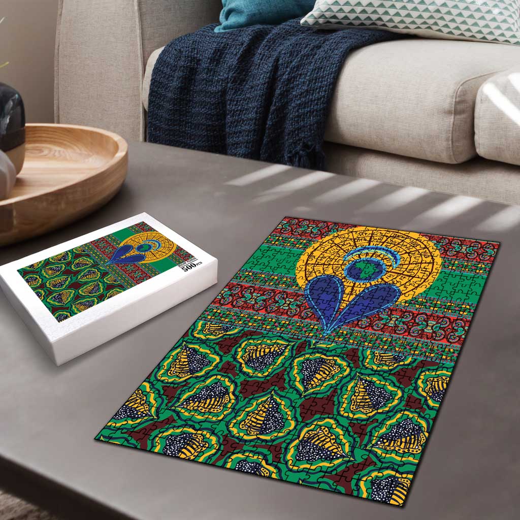 African Pattern Traditional Kanga Style Puzzle