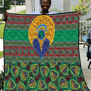 Afro Pattern Traditional Kanga Style Quilt