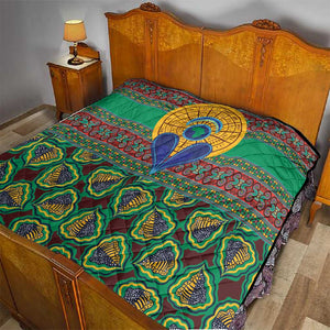 Afro Pattern Traditional Kanga Style Quilt