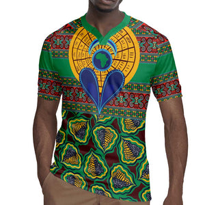 Afro Pattern Traditional Kanga Style Rugby Jersey