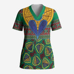 African Pattern Traditional Kanga Style Scrub Top