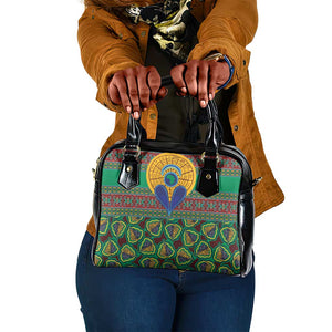 Afro Pattern Traditional Kanga Style Shoulder Handbag