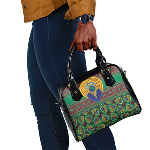 Afro Pattern Traditional Kanga Style Shoulder Handbag