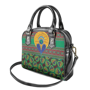 Afro Pattern Traditional Kanga Style Shoulder Handbag