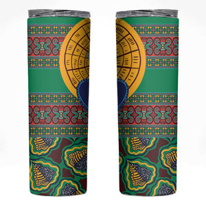 Afro Pattern Traditional Kanga Style Skinny Tumbler