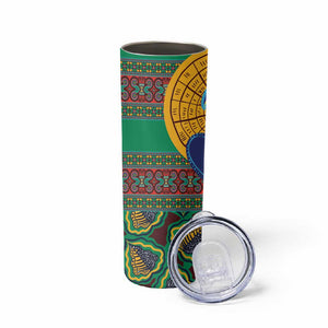 Afro Pattern Traditional Kanga Style Skinny Tumbler