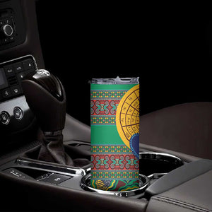 Afro Pattern Traditional Kanga Style Skinny Tumbler