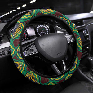 Afro Pattern Traditional Kanga Style Steering Wheel Cover