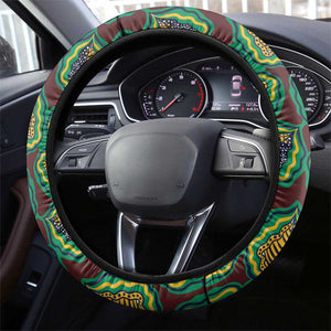 Afro Pattern Traditional Kanga Style Steering Wheel Cover