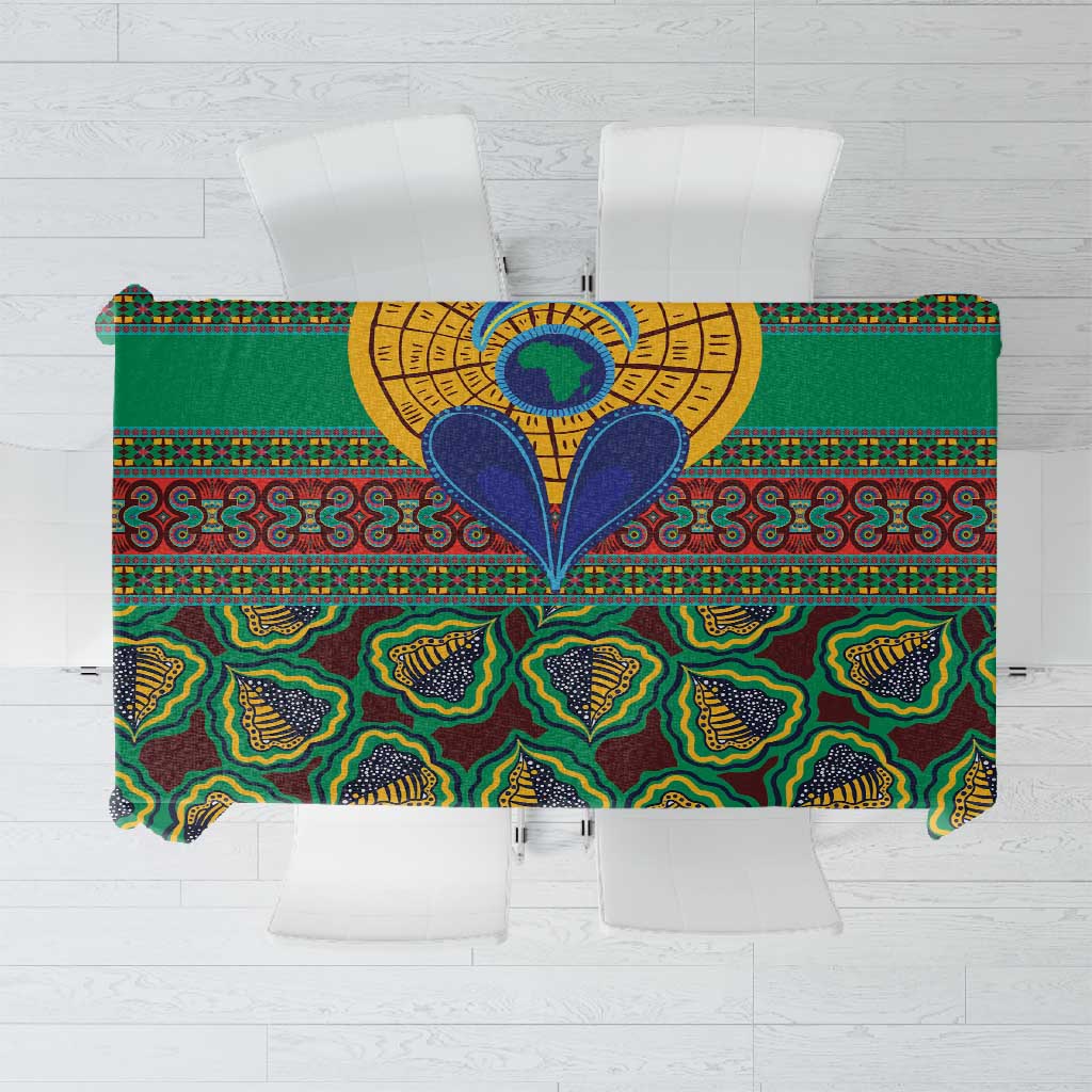 Afro Pattern Traditional Kanga Style Tablecloth