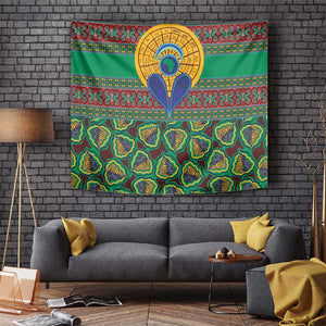 Afro Pattern Traditional Kanga Style Tapestry