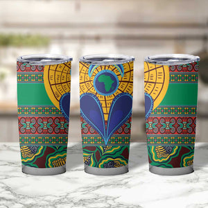 Afro Pattern Traditional Kanga Style Tumbler Cup