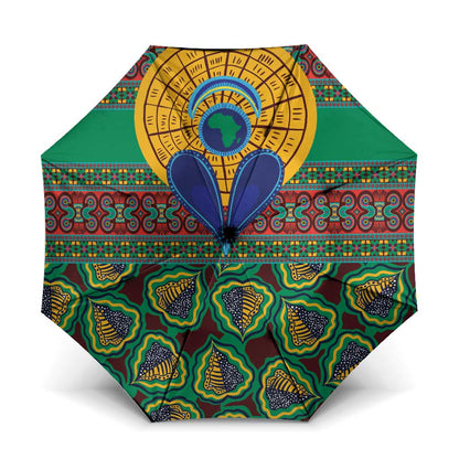 African Pattern Traditional Kanga Style Umbrella