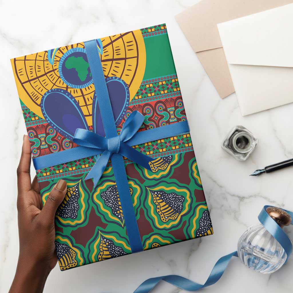 Africa Pattern Traditional Kanga Style Wrapping Paper - African Pride