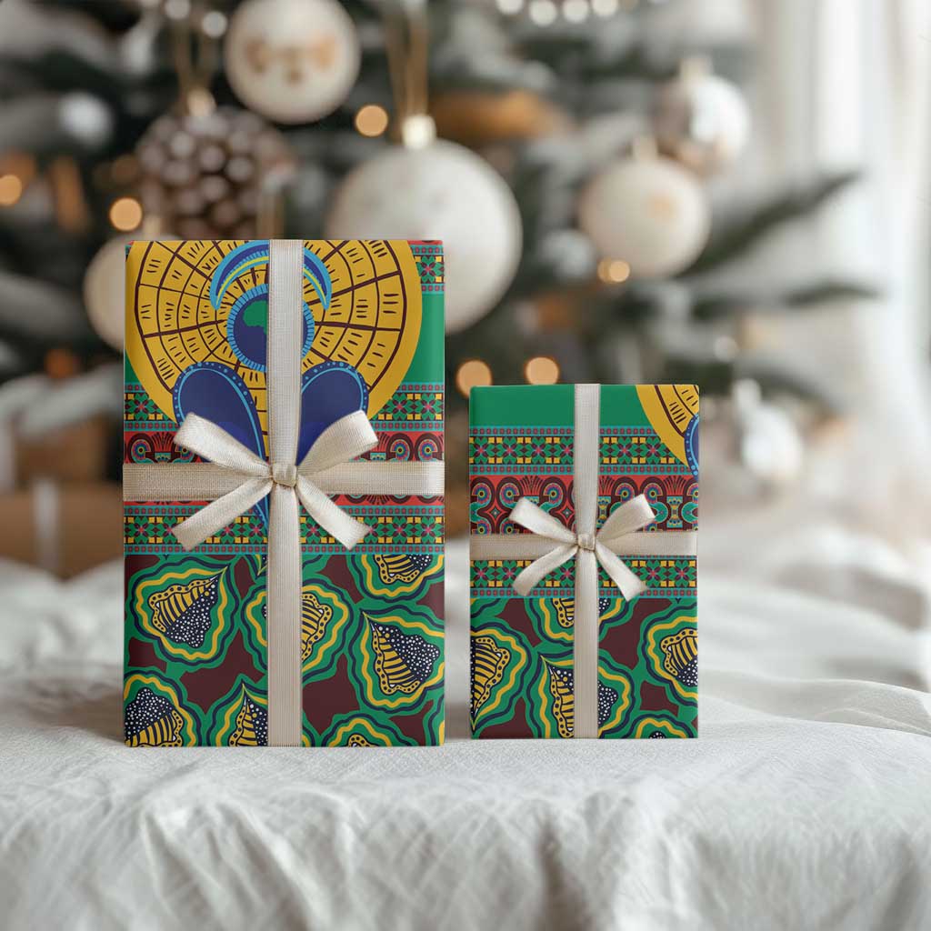 Africa Pattern Traditional Kanga Style Wrapping Paper - African Pride