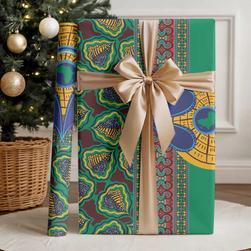Africa Pattern Traditional Kanga Style Wrapping Paper - African Pride