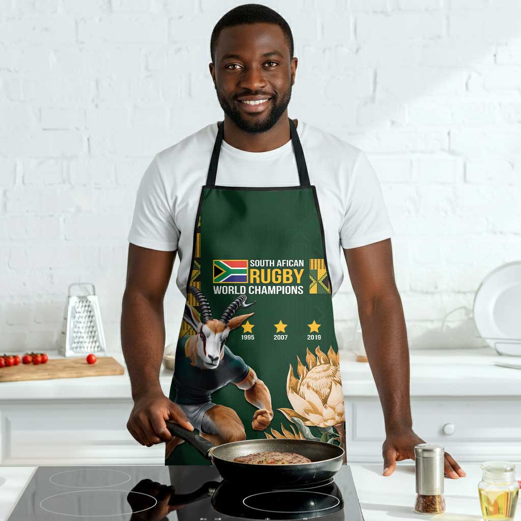 South Africa Rugby History World Champions Apron Springboks Make History