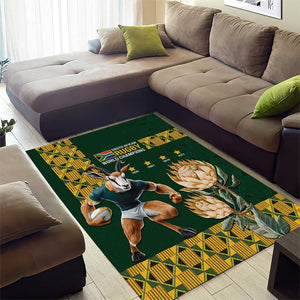 South Africa Rugby History World Champions Area Rug Springboks Make History