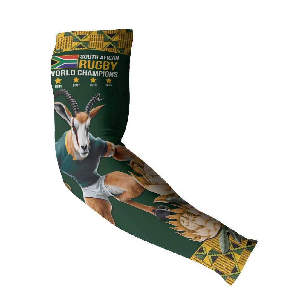 South Africa Rugby History World Champions Arm Sleeves Springboks Make History