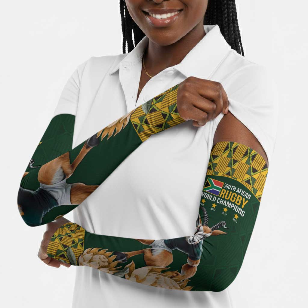 South Africa Rugby History World Champions Arm Sleeves Springboks Make History