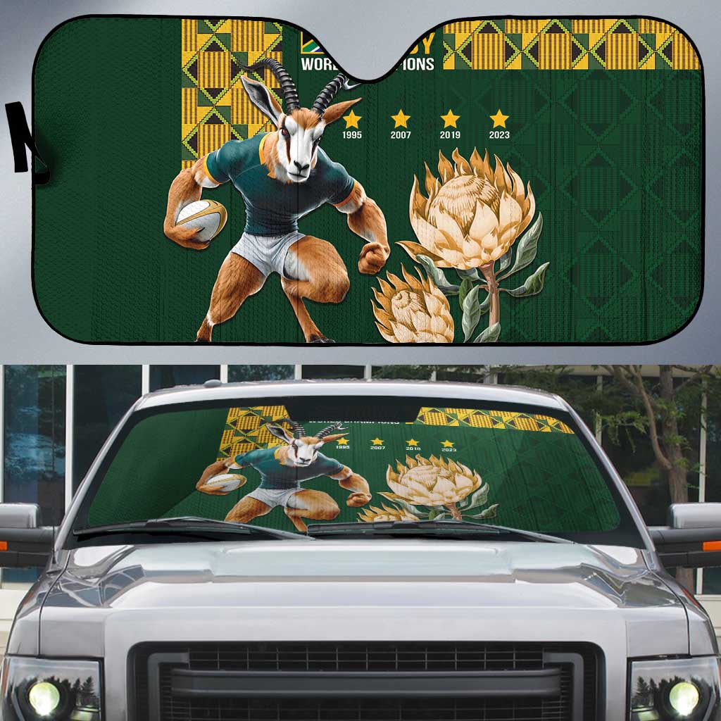 South Africa Rugby History World Champions Auto Sun Shade Springboks Make History