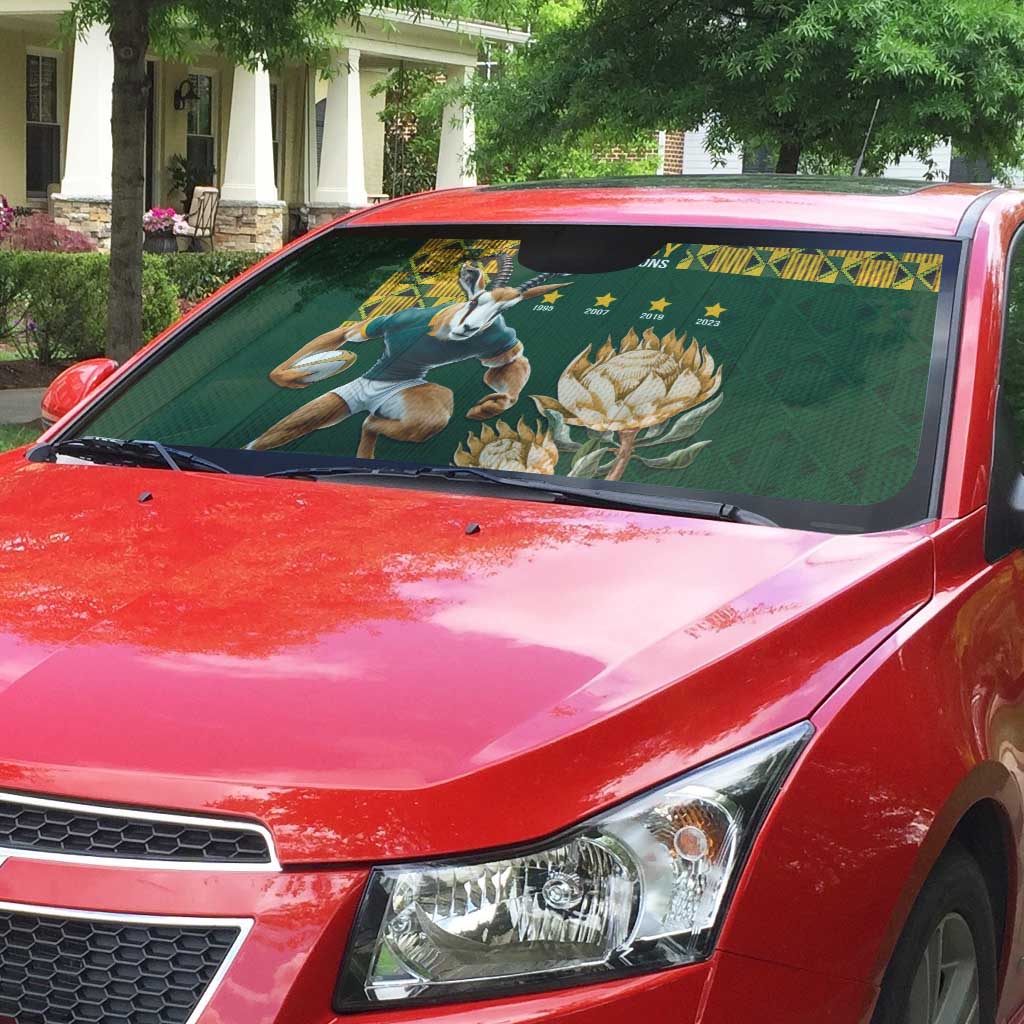 South Africa Rugby History World Champions Auto Sun Shade Springboks Make History