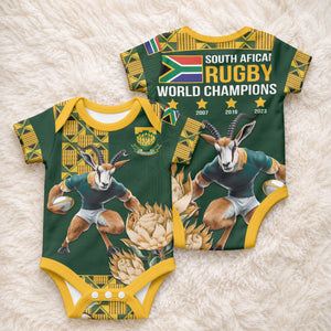 South Africa Rugby History World Champions Baby Onesie Springboks Make History