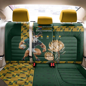 South Africa Rugby History World Champions Back Car Seat Cover Springboks Make History