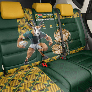 South Africa Rugby History World Champions Back Car Seat Cover Springboks Make History