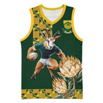 South Africa Rugby History World Champions Basketball Jersey Springboks Make History LT9