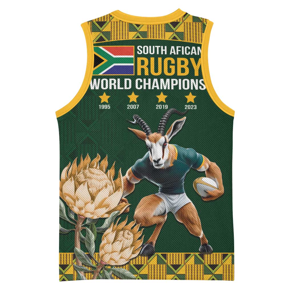 South Africa Rugby History World Champions Basketball Jersey Springboks Make History LT9