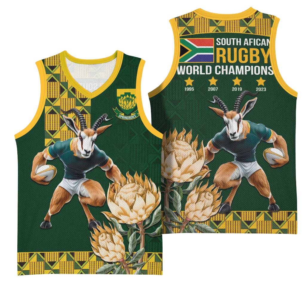 South Africa Rugby History World Champions Basketball Jersey Springboks Make History LT9